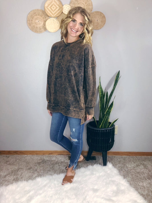 MINERAL WASH LONG SLEEVE
