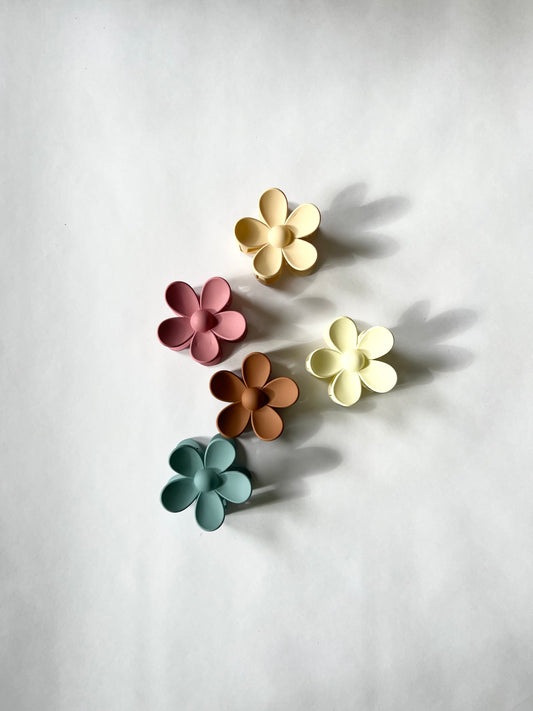 BF {22} MATTE FLOWER CLAW CLIP 3”X3”