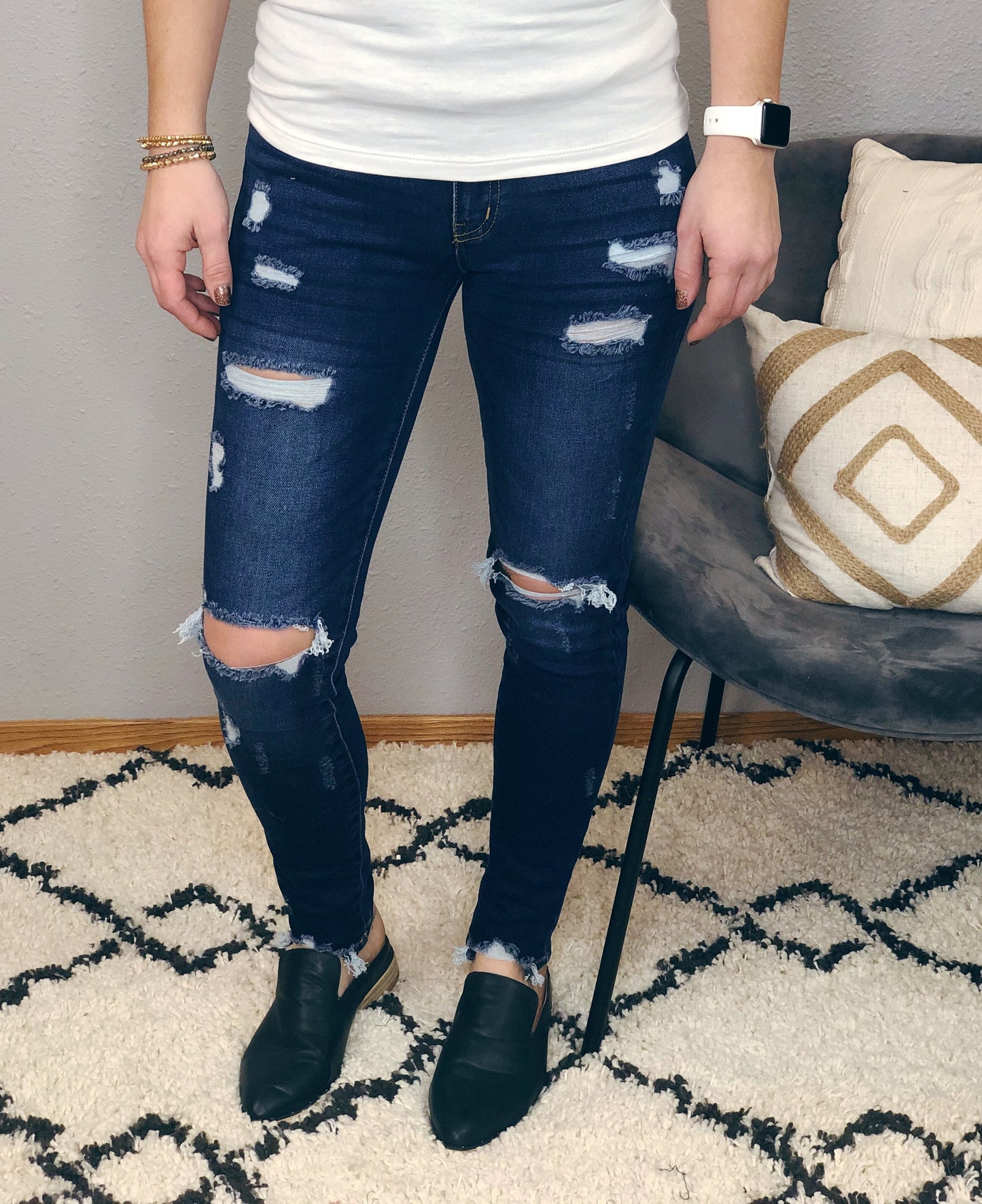 GEMMA MID RISE SUPER SKINNY JEANS