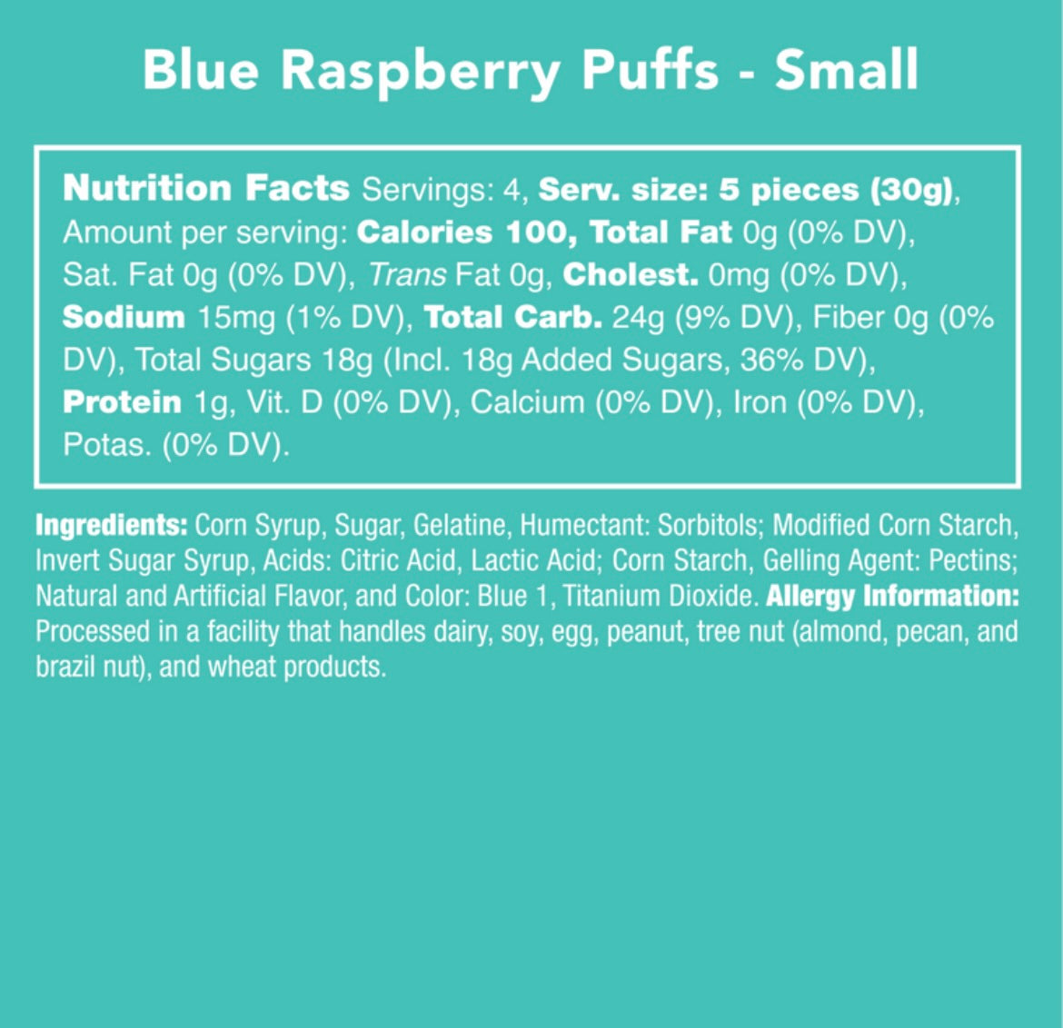CANDY CLUB BLUE RASPBERRY BITES