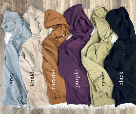 BF {22} SIDE TIE HOODIE SWEATSHIRT W/ POCKET