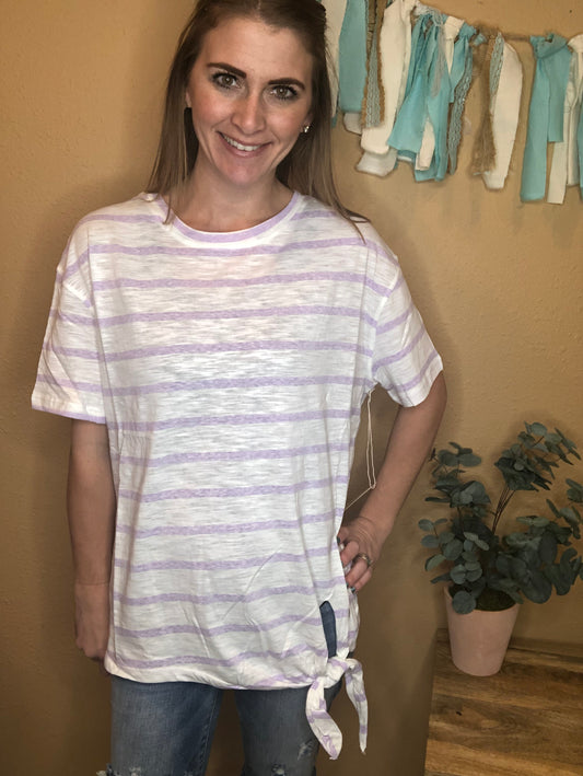 LILACS STRIPED TEE