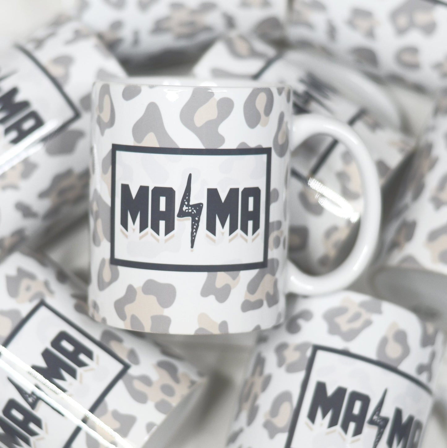 MAMA LEOPARD CERAMIC MUG