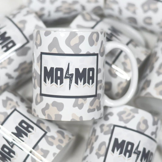 MAMA LEOPARD CERAMIC MUG