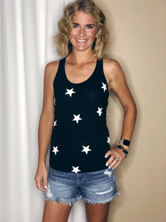 RACER BACK STAR TANK