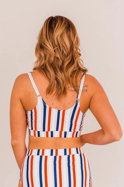 WALKING ON SUNSHINE SWIM TOP-4TH OF JULY