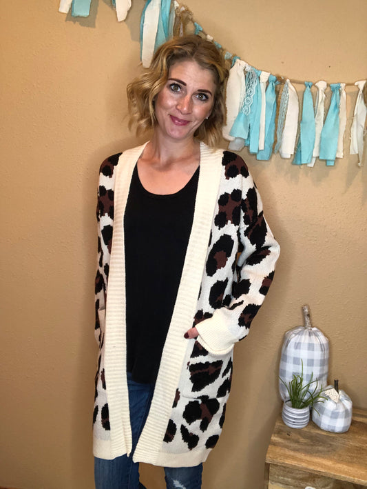 LEOPARD CARDIGAN