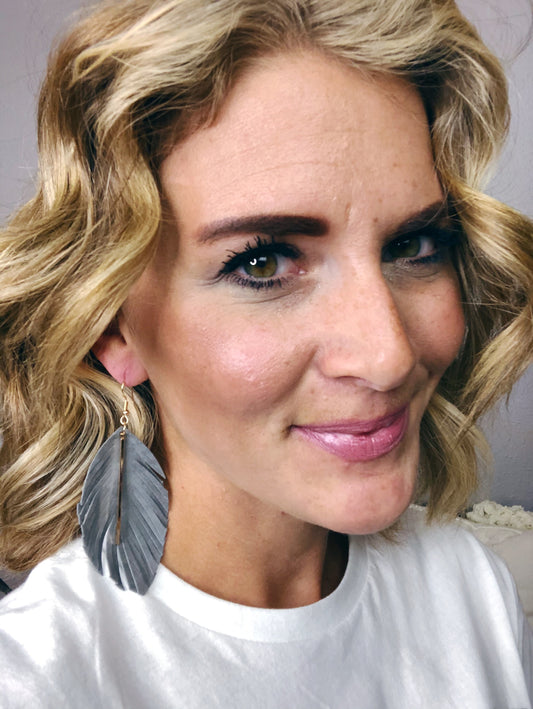 FRINGE LEATHER EARRINGS