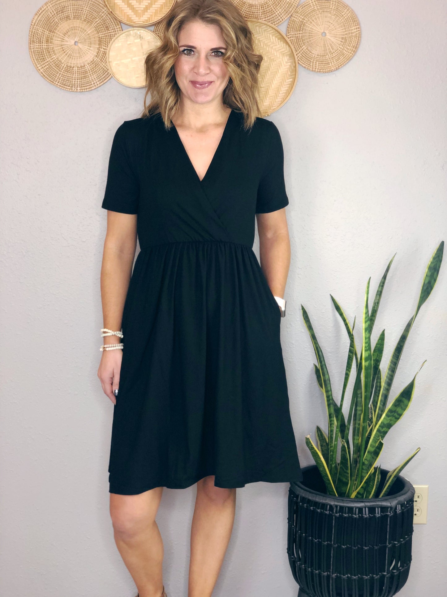 BUTTERY SOFT WRAP FRONT DRESS