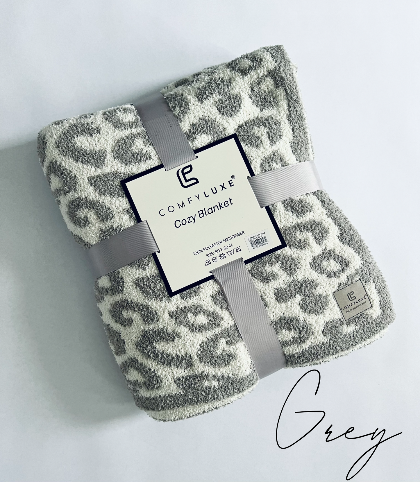 LUXURY LEOPARD PRINT THROW BLANKET