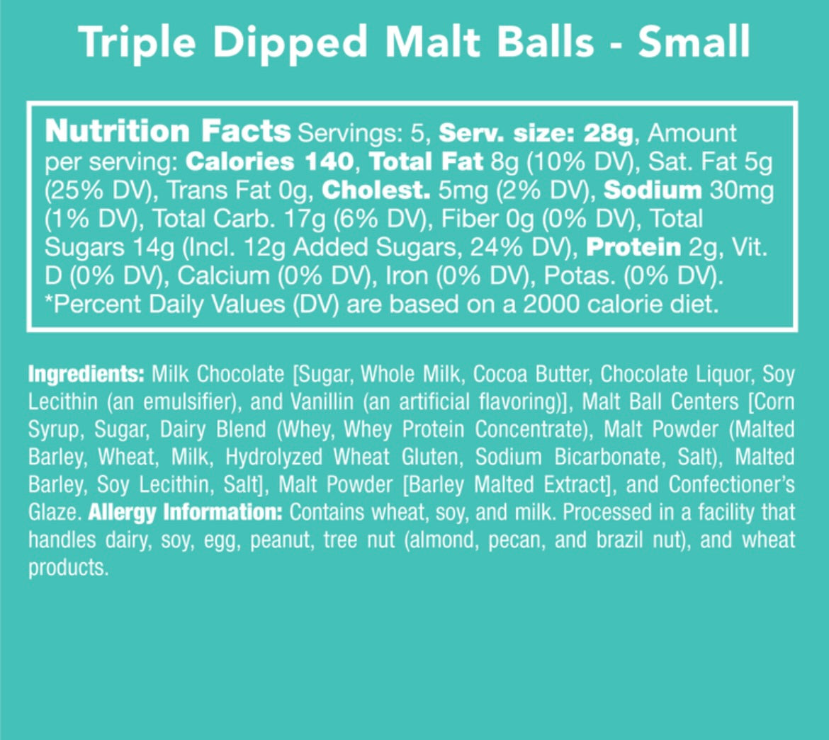CANDY CLUB TRIPPLE DIPPED MALT BALL