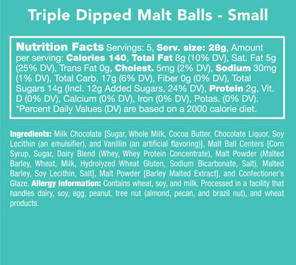 CANDY CLUB TRIPPLE DIPPED MALT BALL