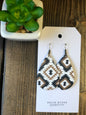 AZTEC LEATHER EARRING