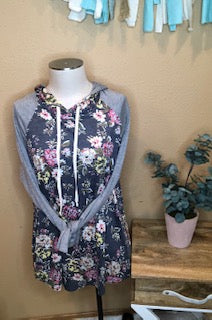 FLORAL HOODIE