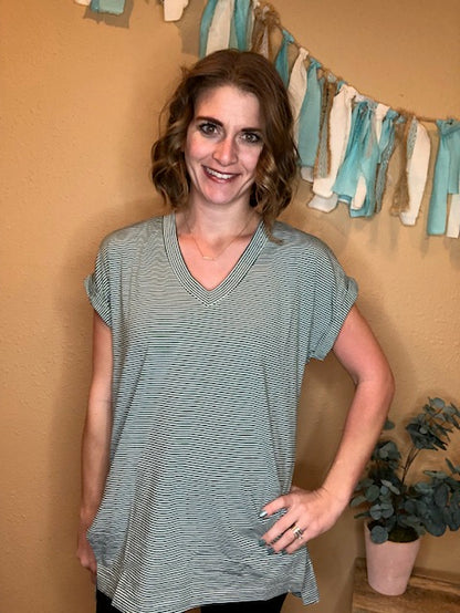 STRIPE BASIC TEE
