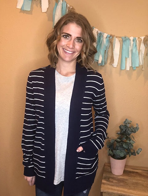 STRIPED CARDIGAN