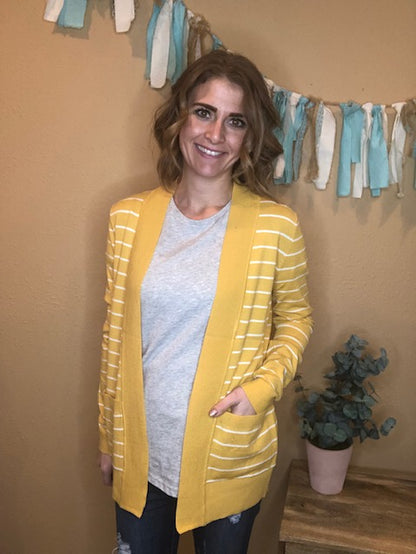 STRIPED CARDIGAN