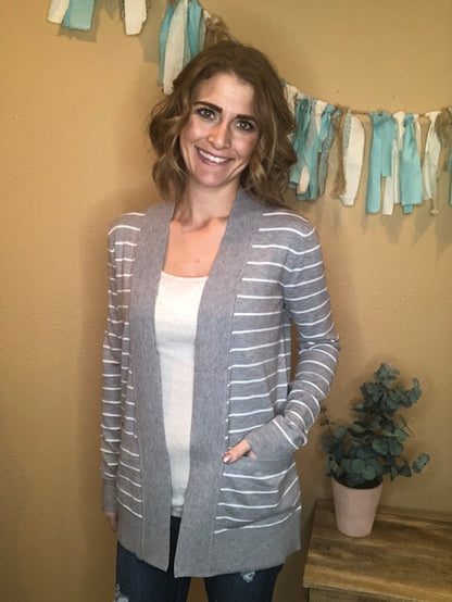 STRIPED CARDIGAN