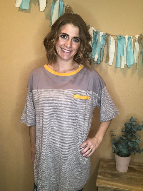 SHORT SLEEVE STRIPE TEE