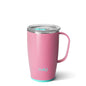 18 OZ PEONY SWIG TRAVEL MUG