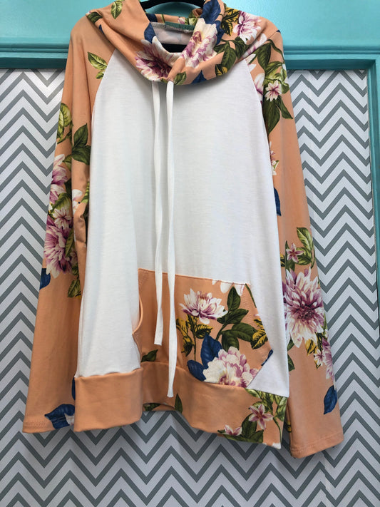 FLORAL COWL NECK LITTLES